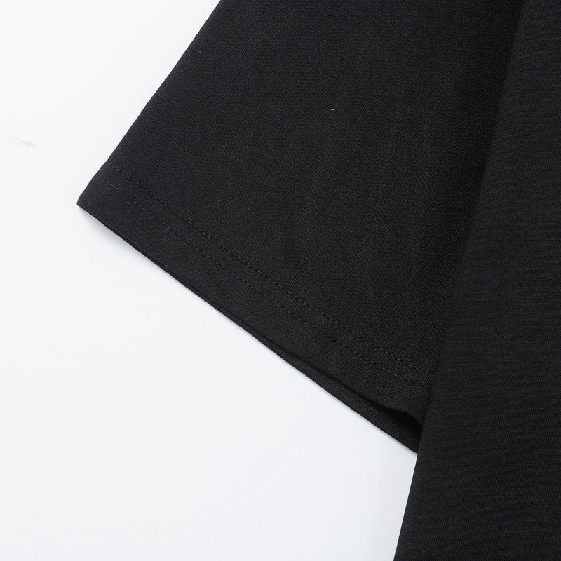 LANVIN Letter Embroidery T-Shirt