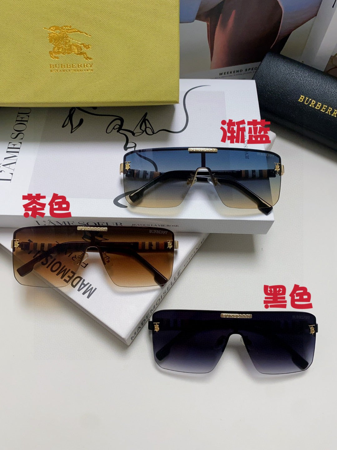 Burberry Fashion Brown Lens Sunglasses for Men - 416069 - detail image 9
