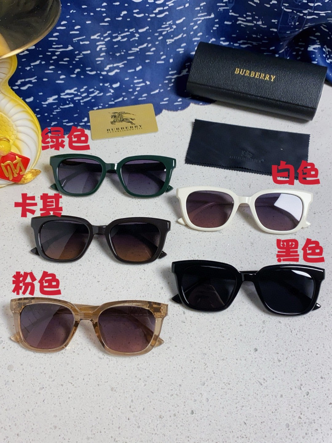 Burberry Polarized Fashion Silver Lens Sunglasses for Men & Women - 399109 - detail image 11