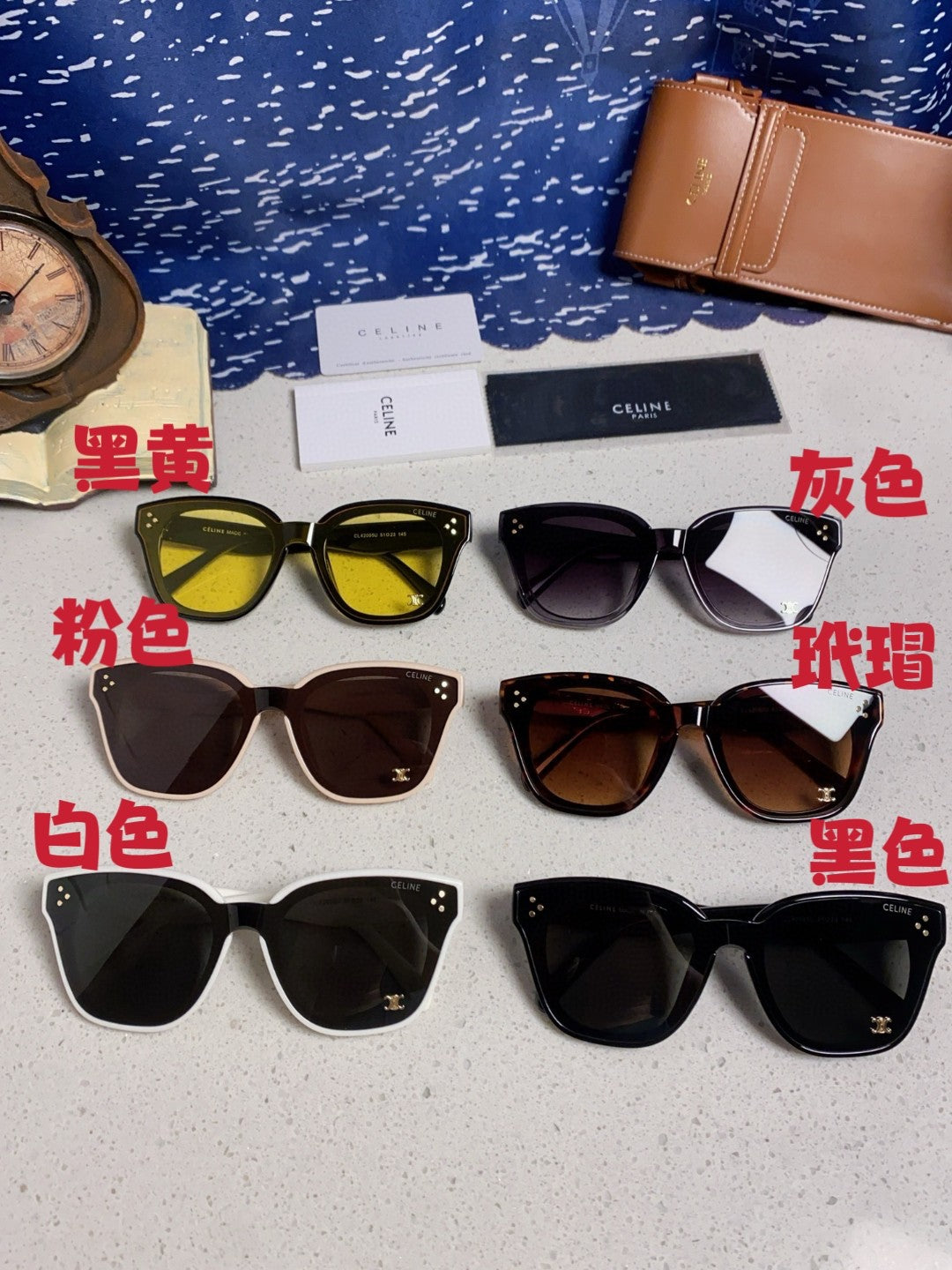 Celine Square Brown Lens Sunglasses for Men & Women - 432017 - detail image 12