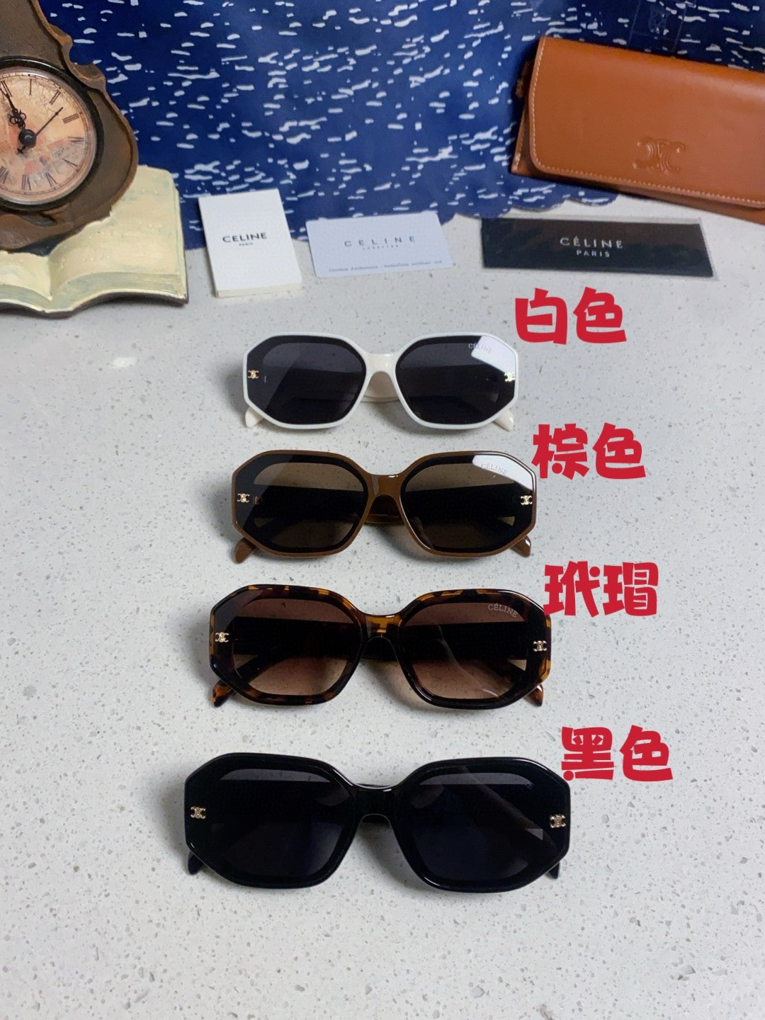 Celine Fashion Red Lens Sunglasses for Women - 382513 - detail image 12