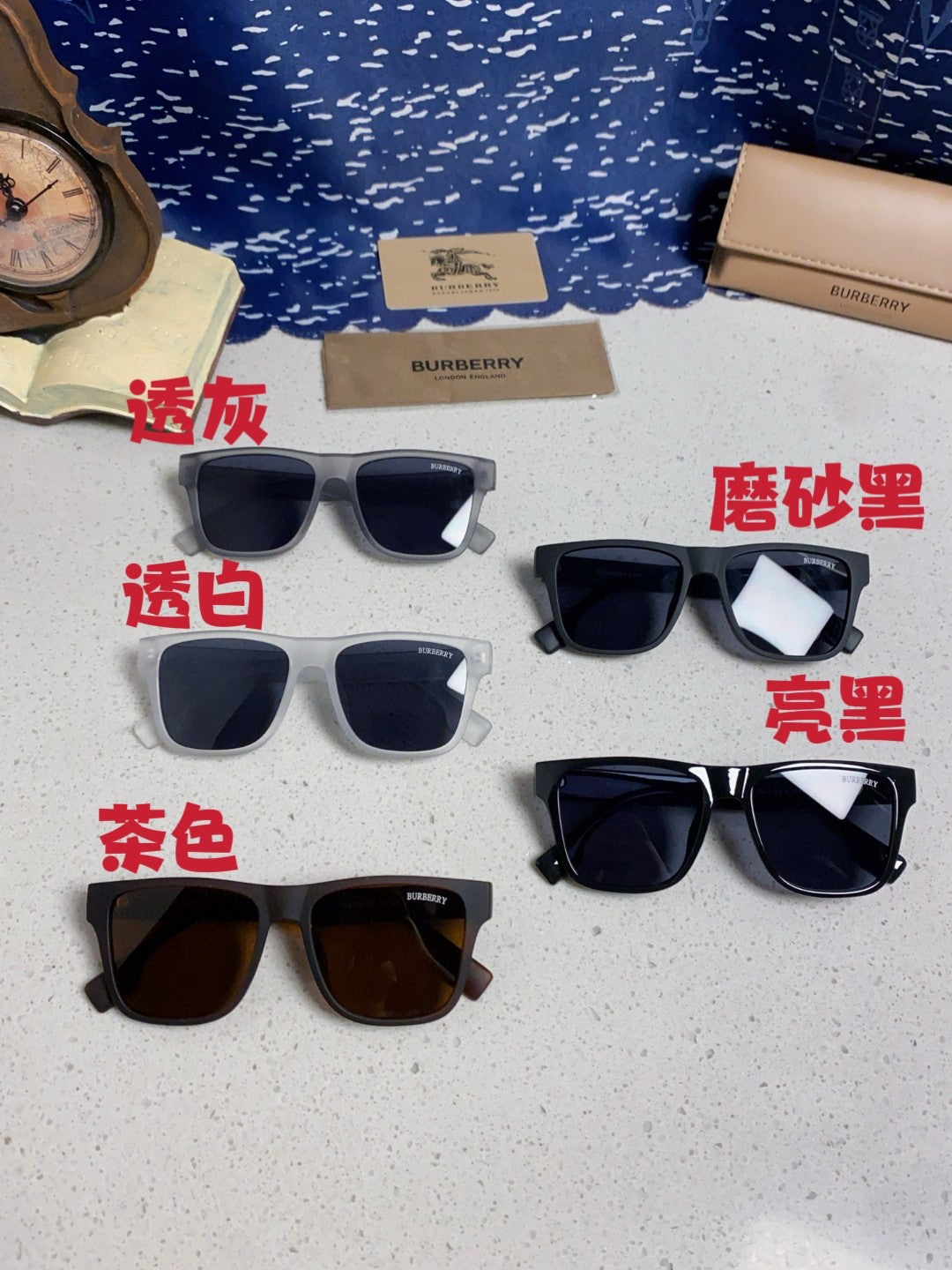 Burberry Fashion Blue Lens Sunglasses for Men & Women - 487421 - detail image 12