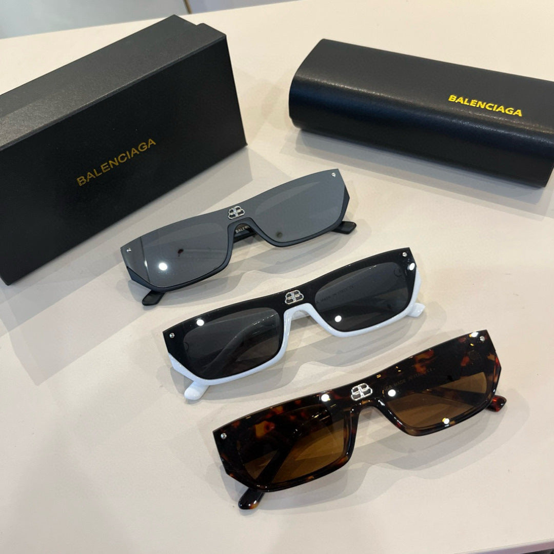 Balenciaga Rectangular Silver Lens Sunglasses for Men & Women - 432549 - detail image 10