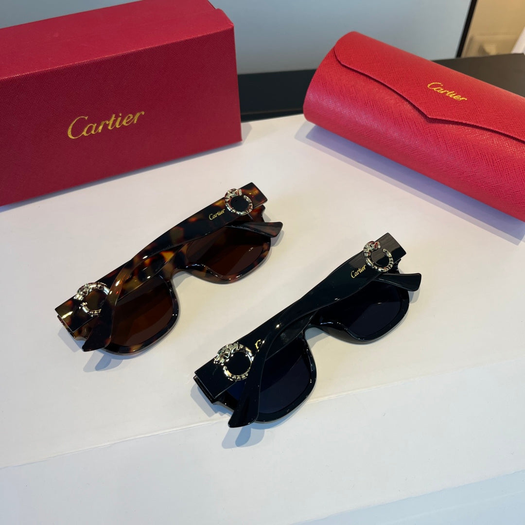 Cartier Lightweight Metal Rimless Black Lens Sunglasses for Men & Wom - 867167 - detail image 9