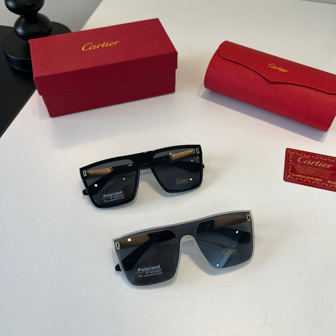 Cartier Lightweight Metal Rimless Black Lens Sunglasses for Men & Wom - 415997 - detail image 11