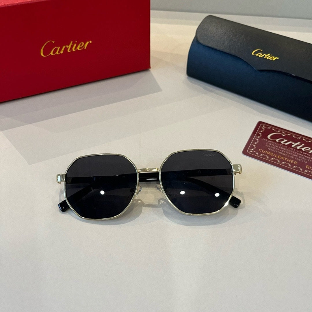 Cartier Lightweight Metal Rimless Silver Lens Sunglasses for Men & Wo - 415902 - detail image 9