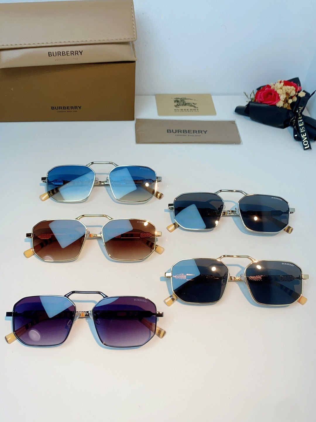 Burberry Metal Fashion Black Lens Sunglasses for Men & Women - detail image 13