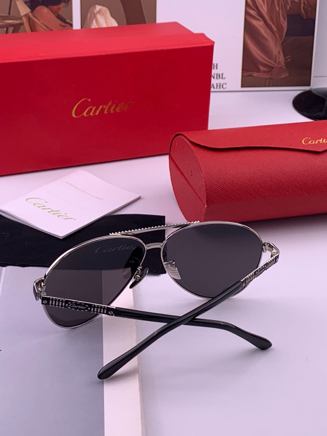 Cartier CK1080 Polarized Fashion Gold Lens Sunglasses for Men & Women - 449556 - detail image 7