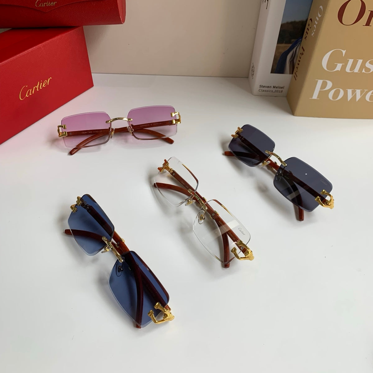 Cartier Fashion Silver Lens Sunglasses for Men & Women - 358499 - detail image 10
