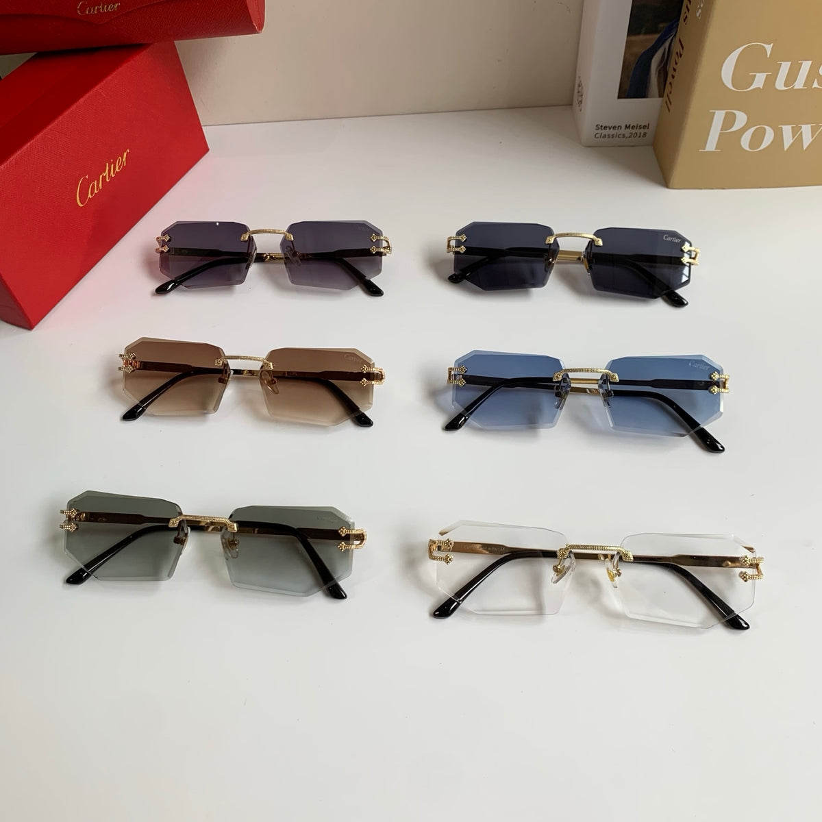 Cartier Fashion Silver Lens Sunglasses for Men & Women - 432275 - detail image 9
