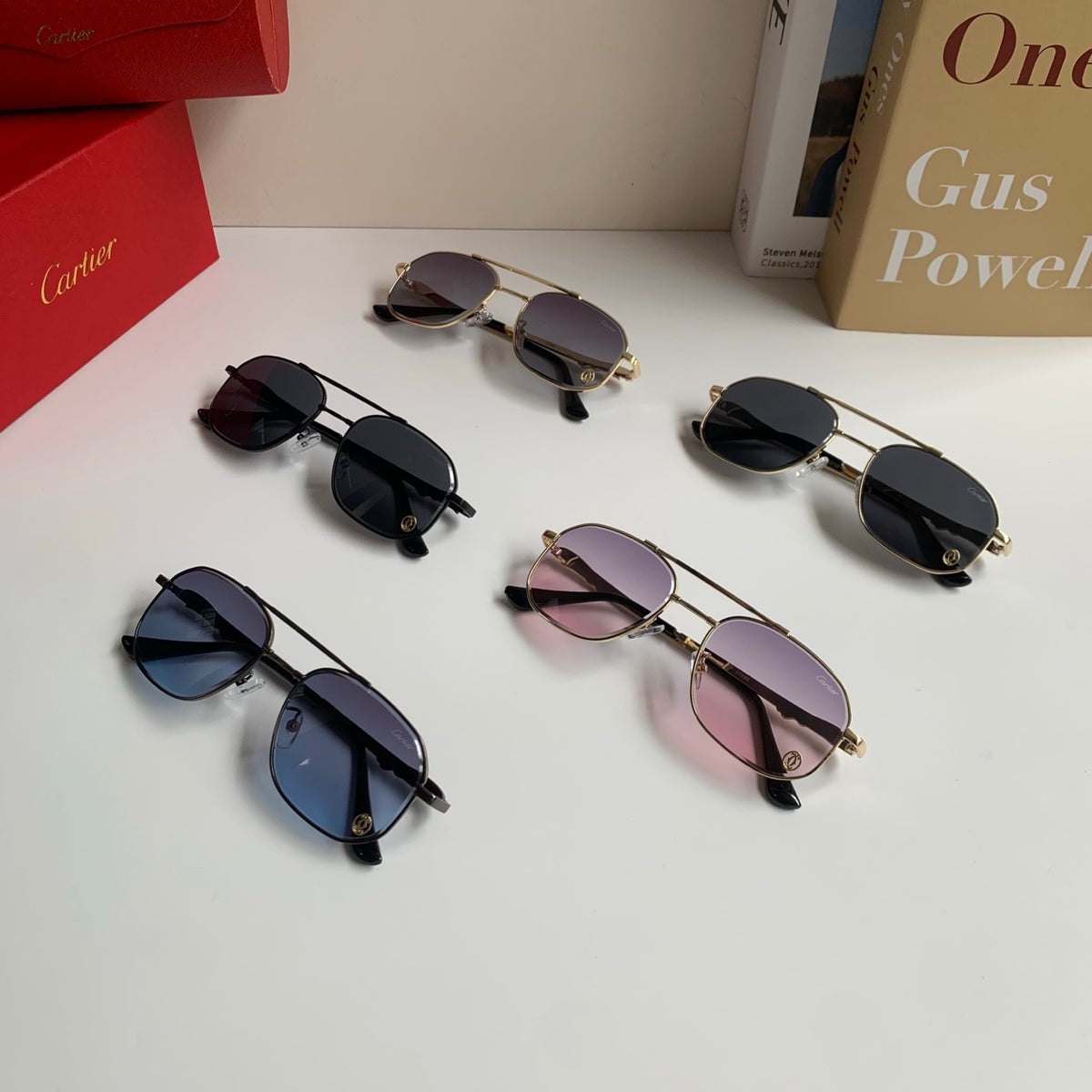 Cartier Metal Fashion Silver Lens Sunglasses for Men & Women - 465733 - detail image 9