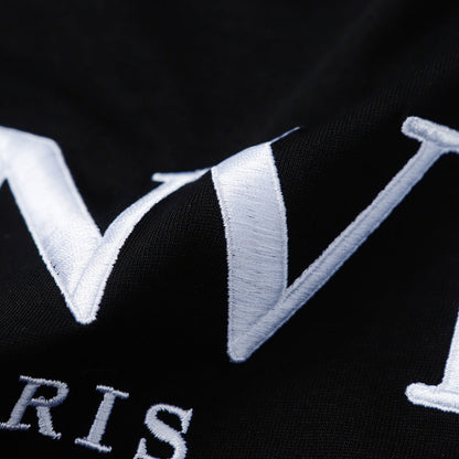 LANVIN Letter Embroidery T-Shirt