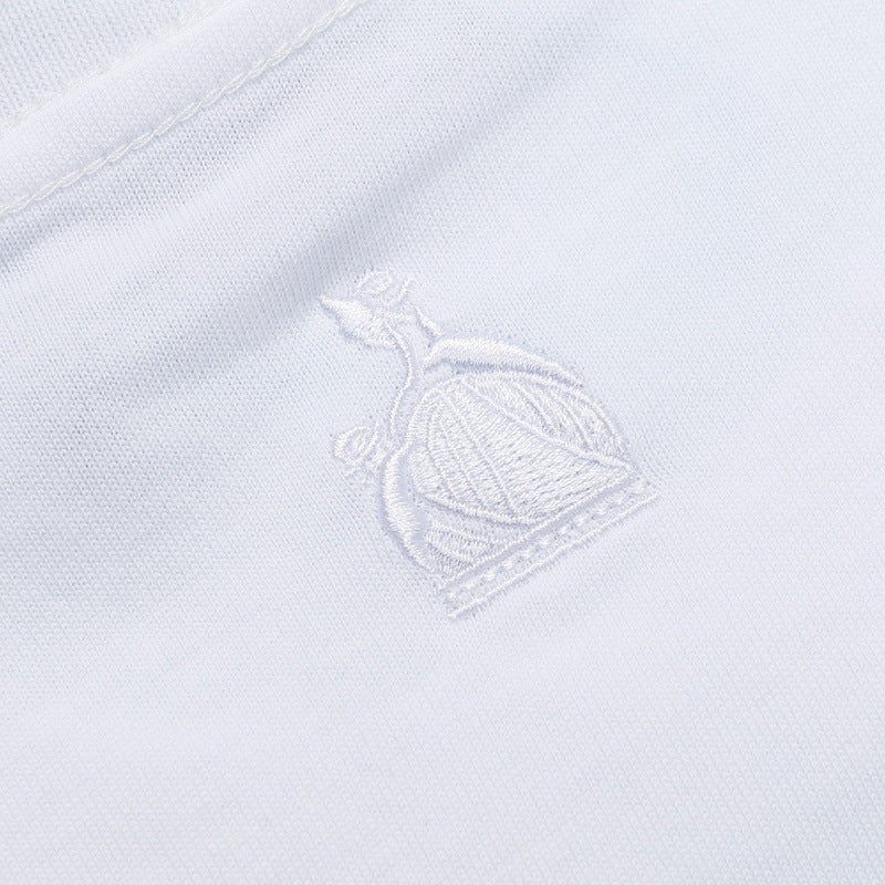LANVIN Letter Embroidery T-Shirt