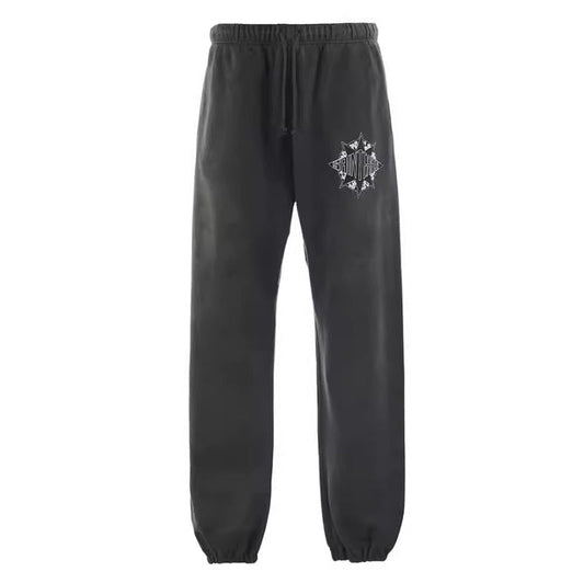SAINT MICHAEL Denim Tears Logo-Print Cotton-Jersey Sweatpants