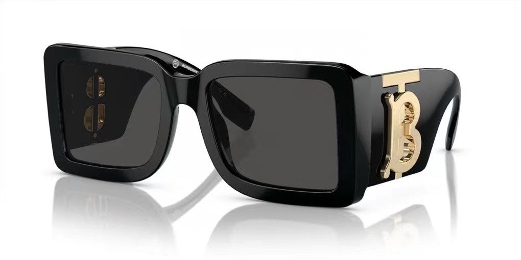 Burberry Oversized Gold Lens Sunglasses for Men & Women - 358602