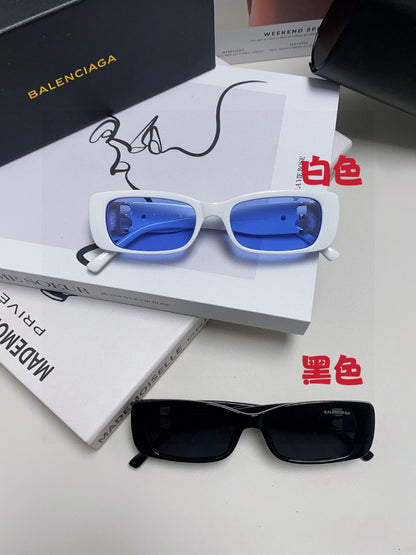Balenciaga Rectangular Silver Lens Sunglasses for Men & Women - 487527 - detail image 8