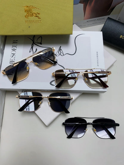 Burberry Polarized Fashion Silver Lens Sunglasses for Men - 432430 - detail image 8