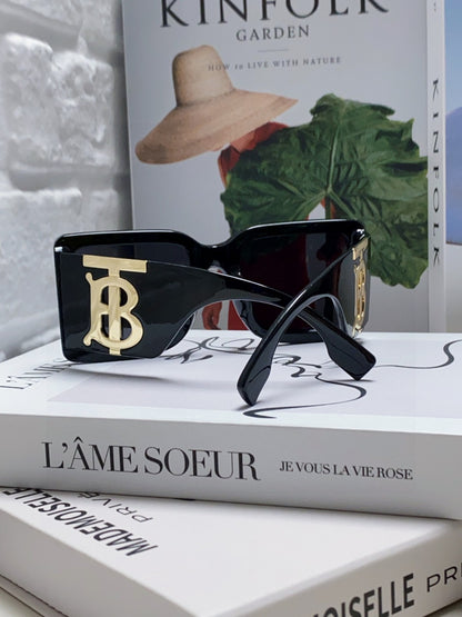 Burberry Oversized Gold Lens Sunglasses for Men & Women - 358602 - detail image 4