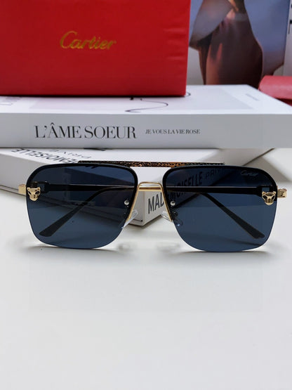 Cartier Lightweight Rimless Black Lens Sunglasses for Men & Women - 449447 - detail image 6