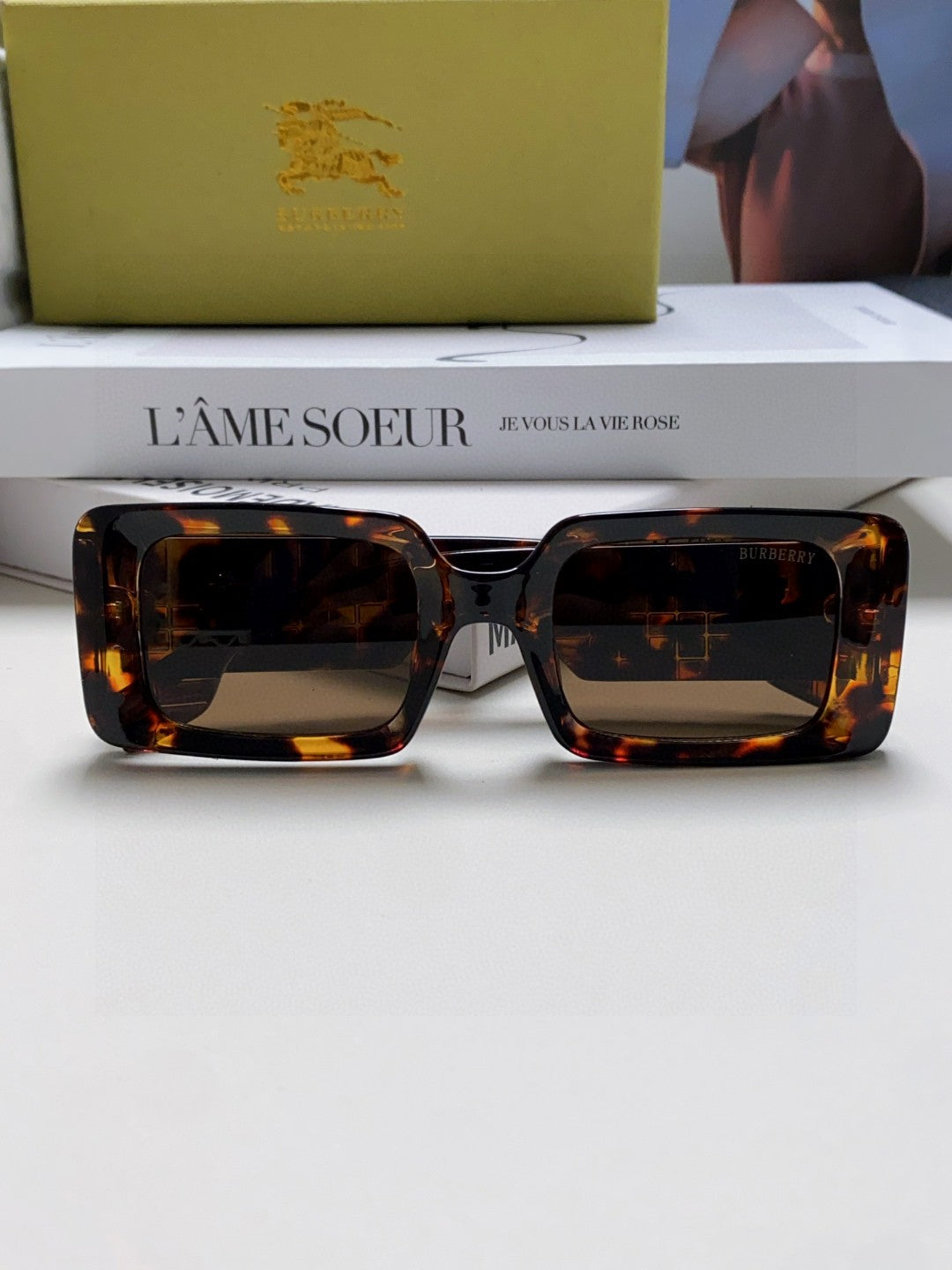 Burberry Square Gray Lens Sunglasses for Men & Women - 416064 - detail image 6