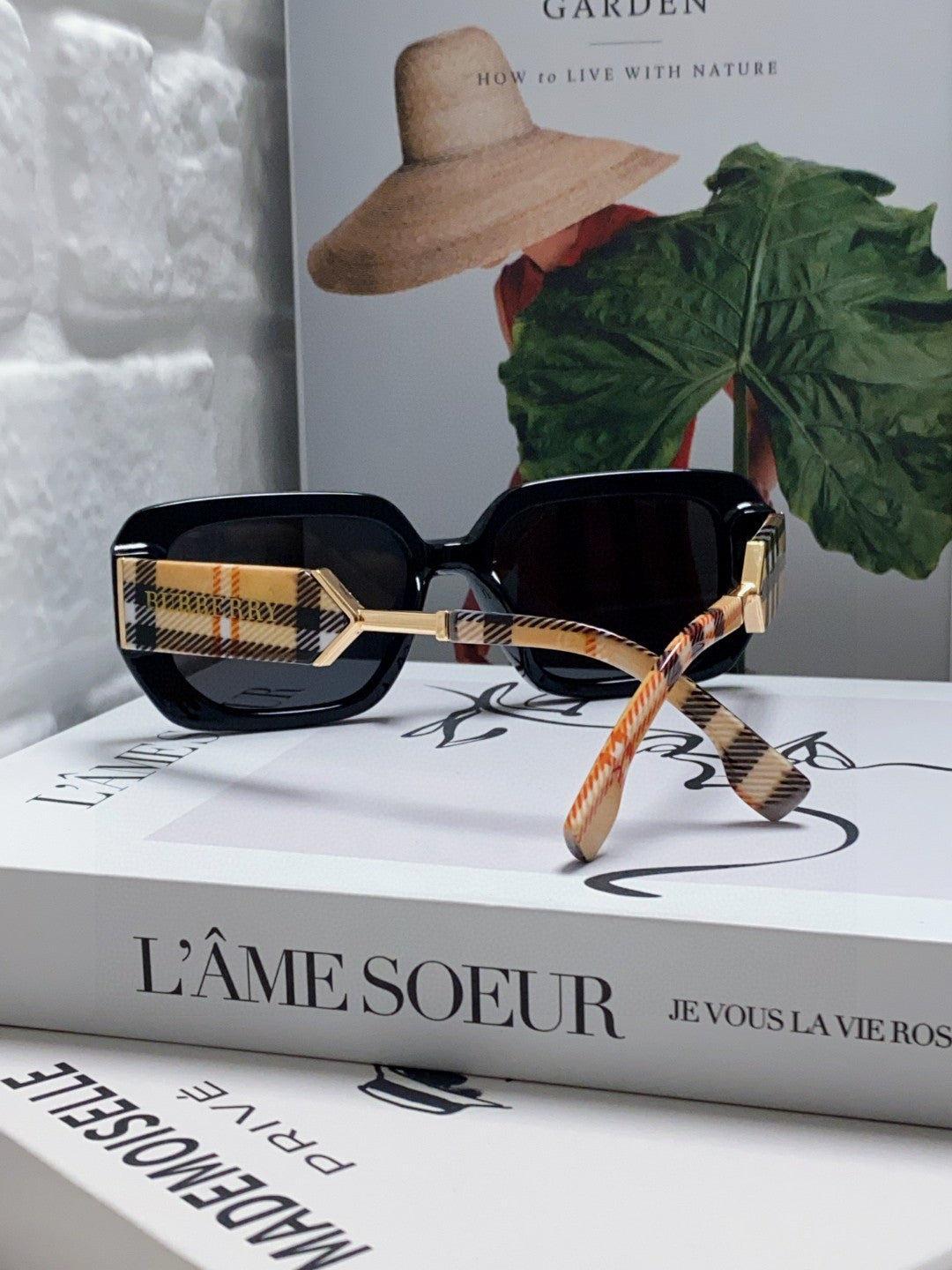 Burberry Rectangular Black Lens Sunglasses for Men & Women - 449606 - detail image 2