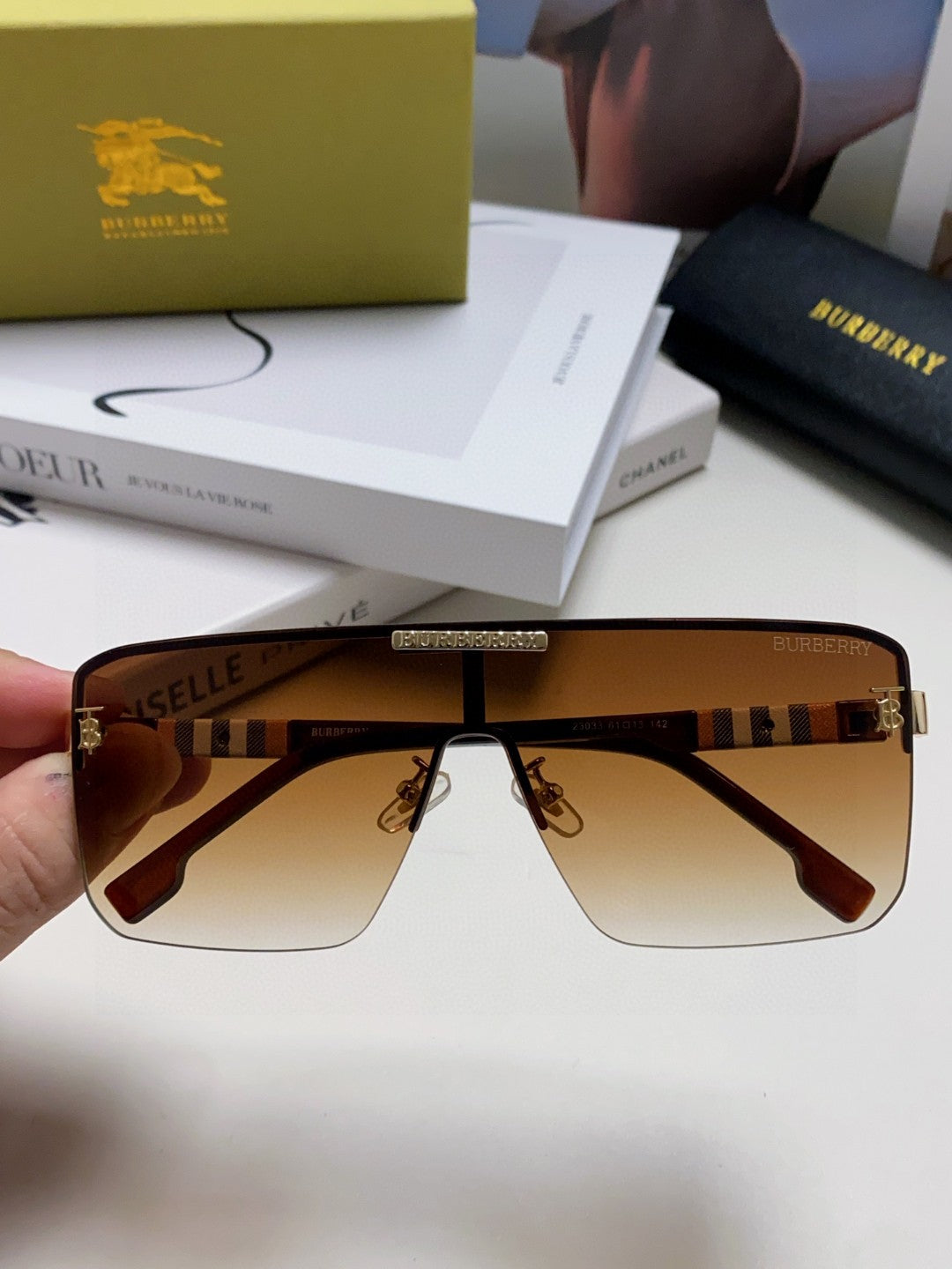 Burberry Fashion Brown Lens Sunglasses for Men - detail image 3