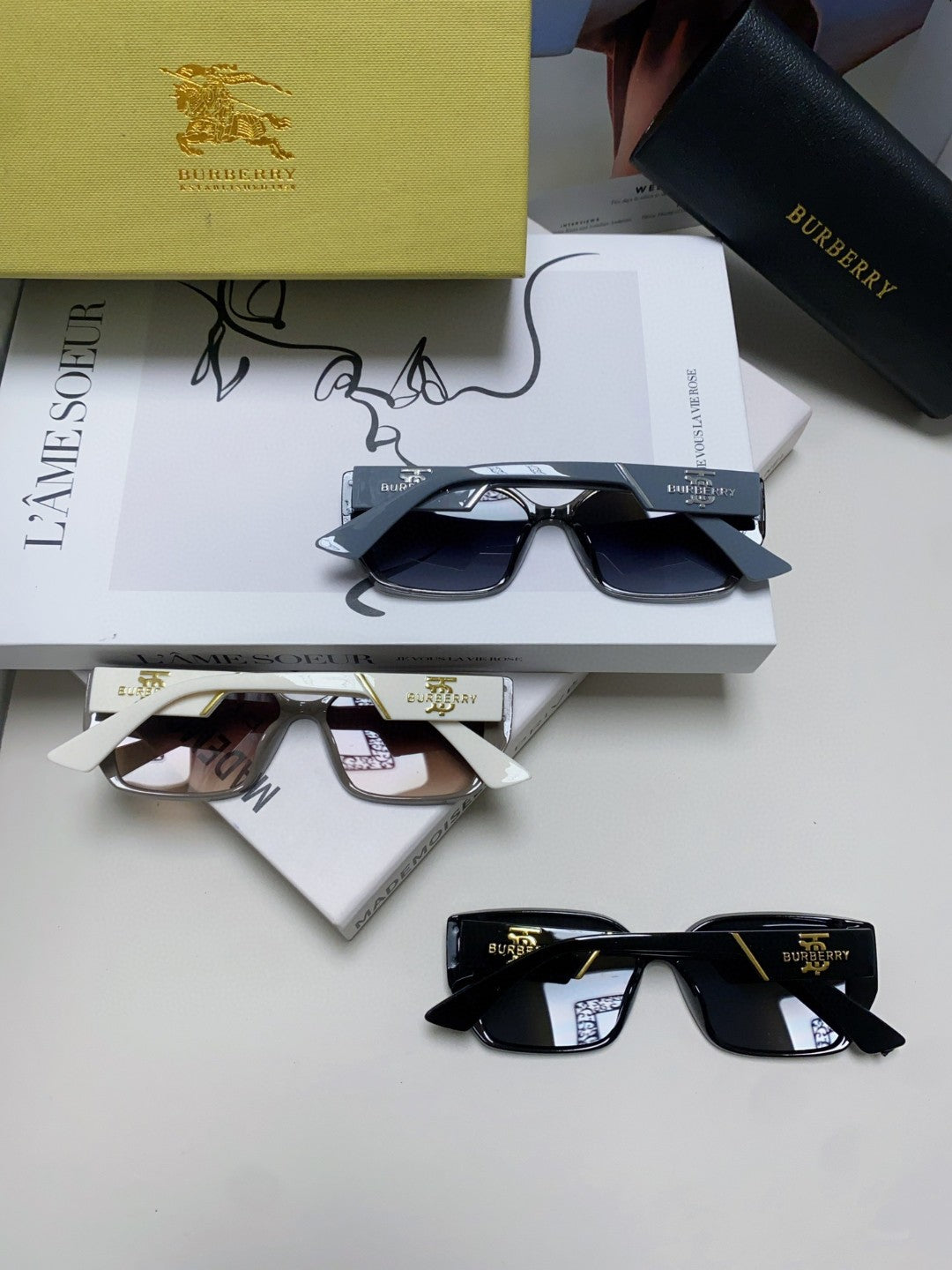 Burberry Fashion Red Lens Sunglasses for Men & Women - 449618 - detail image 8