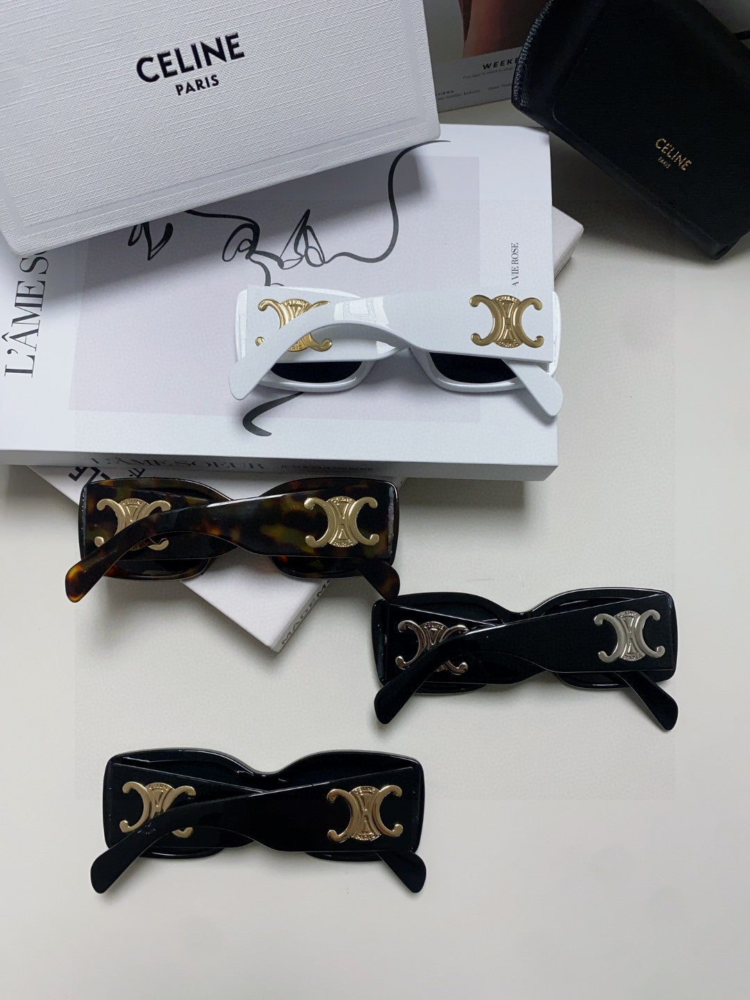 Celine Square Gray Lens Sunglasses for Women - detail image 7