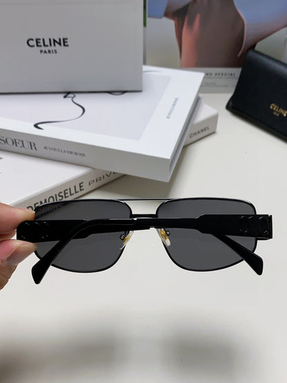 Celine CL40278 Metal Aviator Silver Lens Sunglasses for Men & Women - 465475 - detail image 4