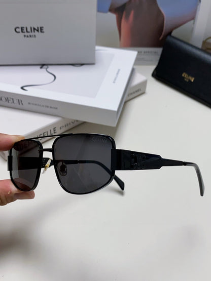 Celine CL40278 Metal Aviator Silver Lens Sunglasses for Men & Women - 465475 - detail image 5