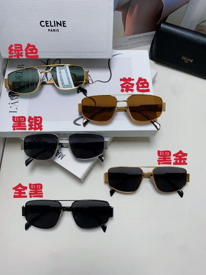 Celine CL40278 Metal Aviator Silver Lens Sunglasses for Men & Women - 465475 - detail image 9