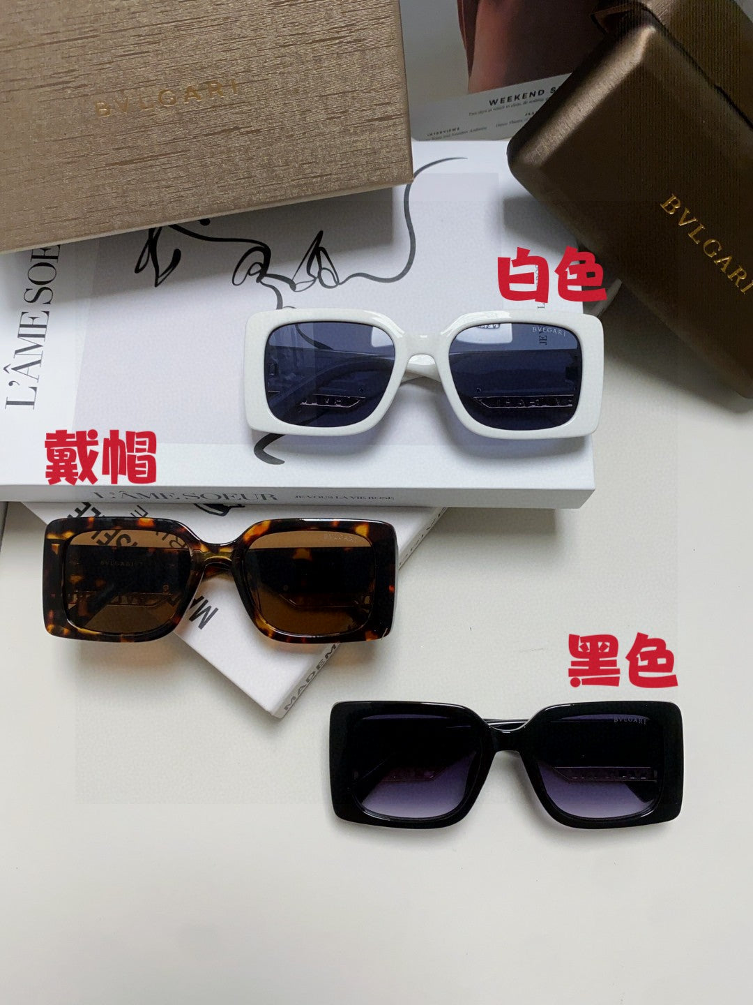 Bottega Veneta Square Black Lens Sunglasses for Women - detail image 9