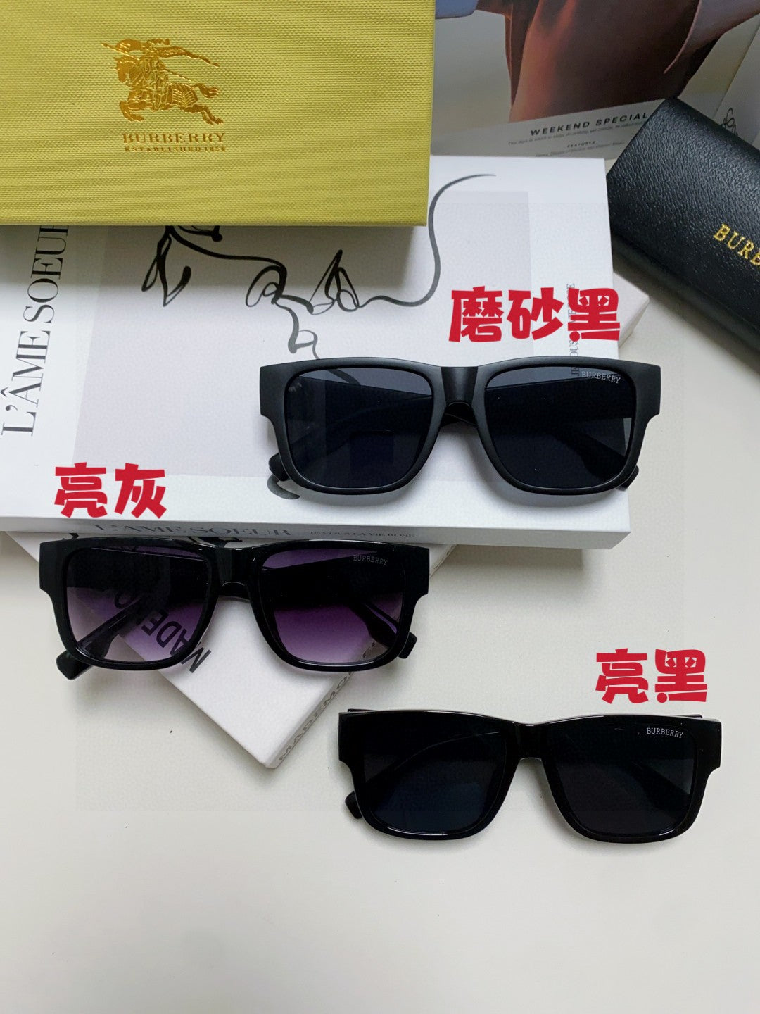 Burberry Fashion Gray Lens Sunglasses for Men & Women - 372330 - detail image 9