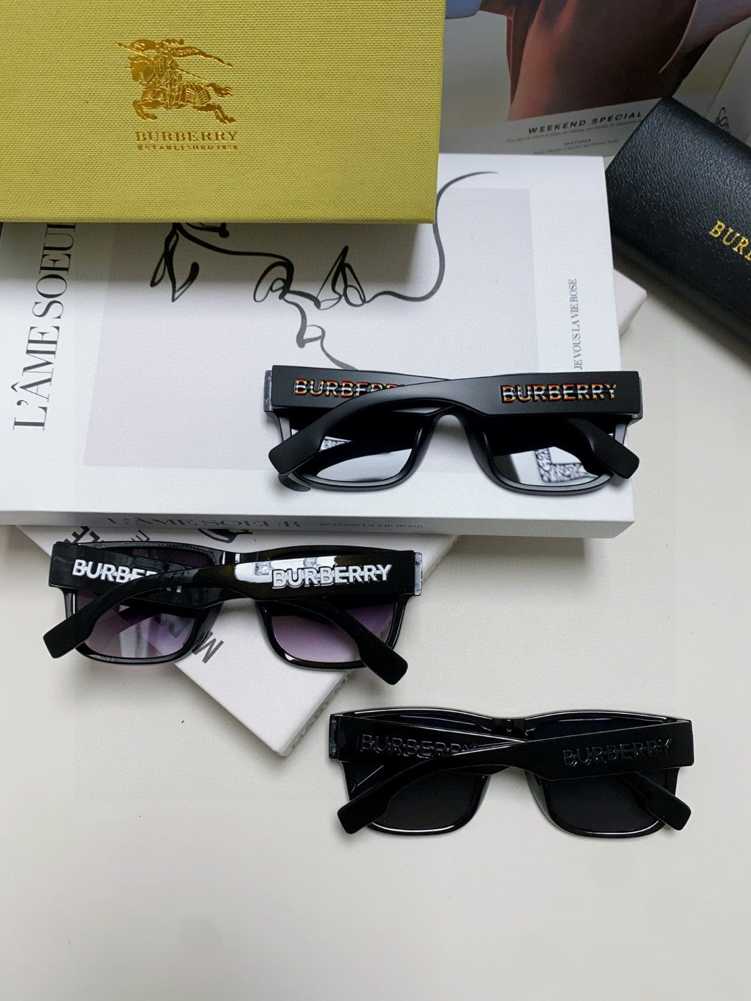 Burberry Fashion Black Lens Sunglasses for Men & Women - 372332 - detail image 10