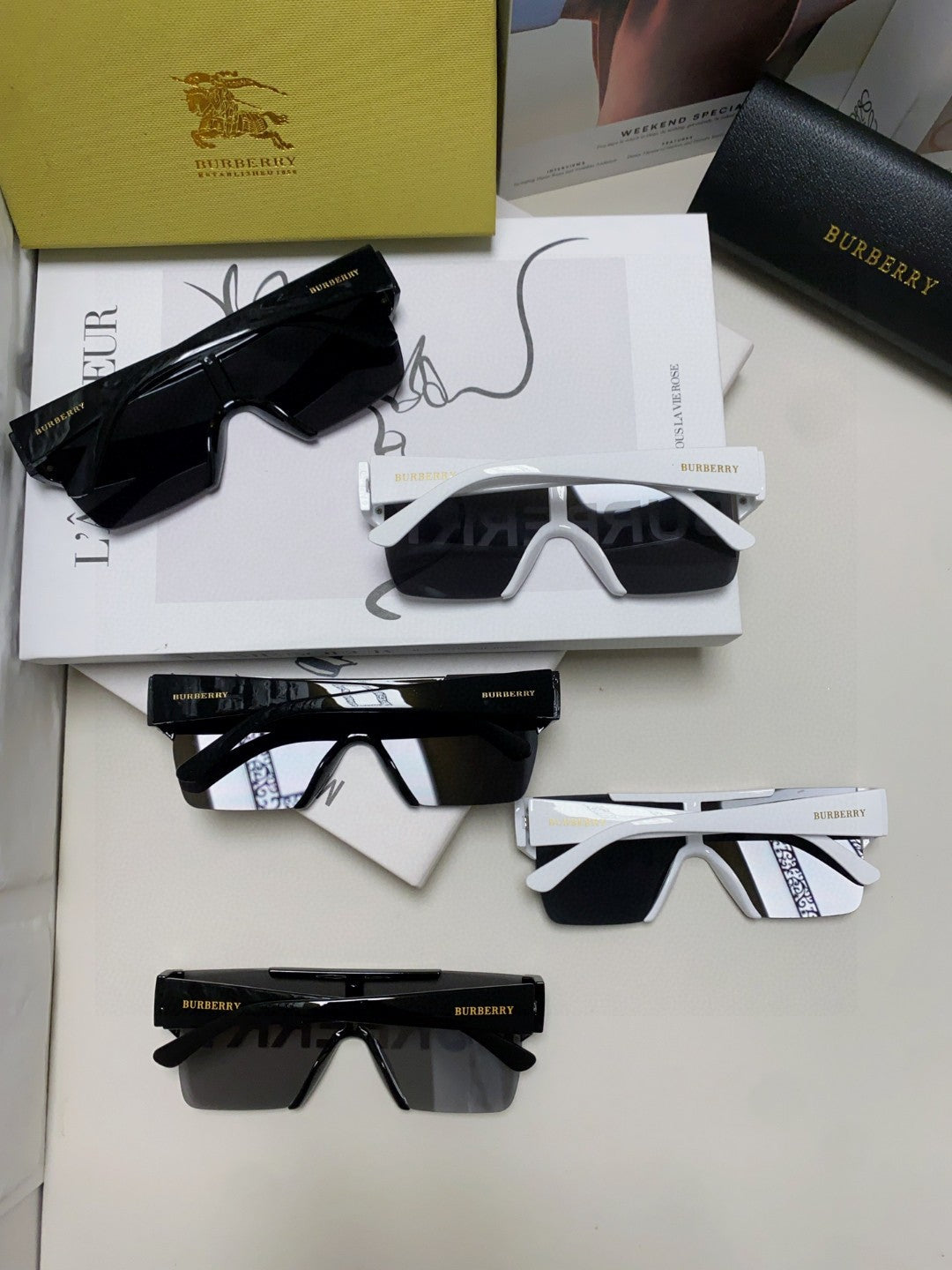 Burberry Fashion Red Lens Sunglasses for Men & Women - 372326 - detail image 8