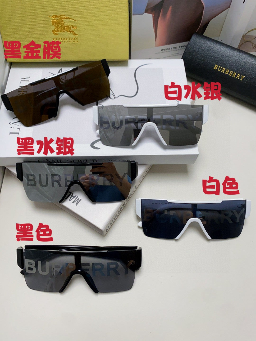 Burberry Fashion Red Lens Sunglasses for Men & Women - 372326 - detail image 9