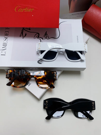 Cartier Cat-Eye Red Lens Sunglasses for Men & Women - 382809 - detail image 10