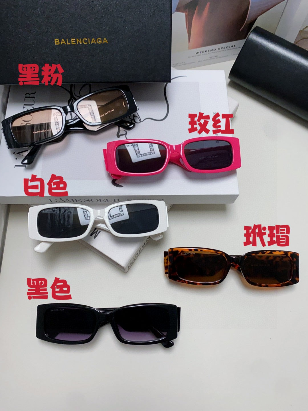 Balenciaga Fashion Gray Lens Sunglasses for Men & Women - detail image 9
