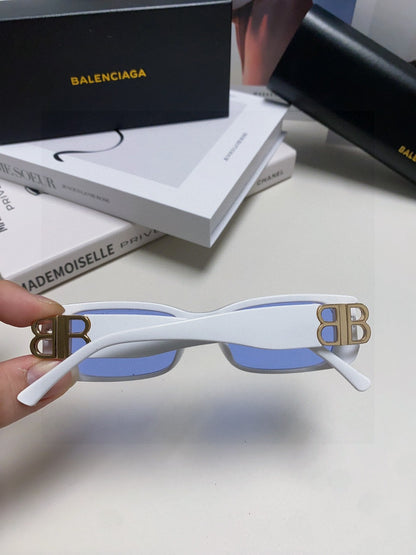 Balenciaga Rectangular Silver Lens Sunglasses for Men & Women - 382928 - detail image 3