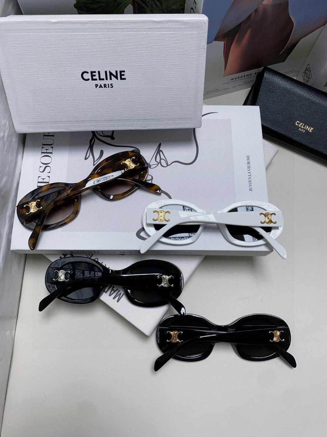 Celine CL40194 Fashion Silver Lens Sunglasses for Men & Women - detail image 8