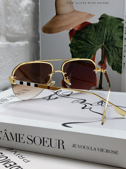 Burberry Round Brown Lens Sunglasses for Men & Women - detail image 2