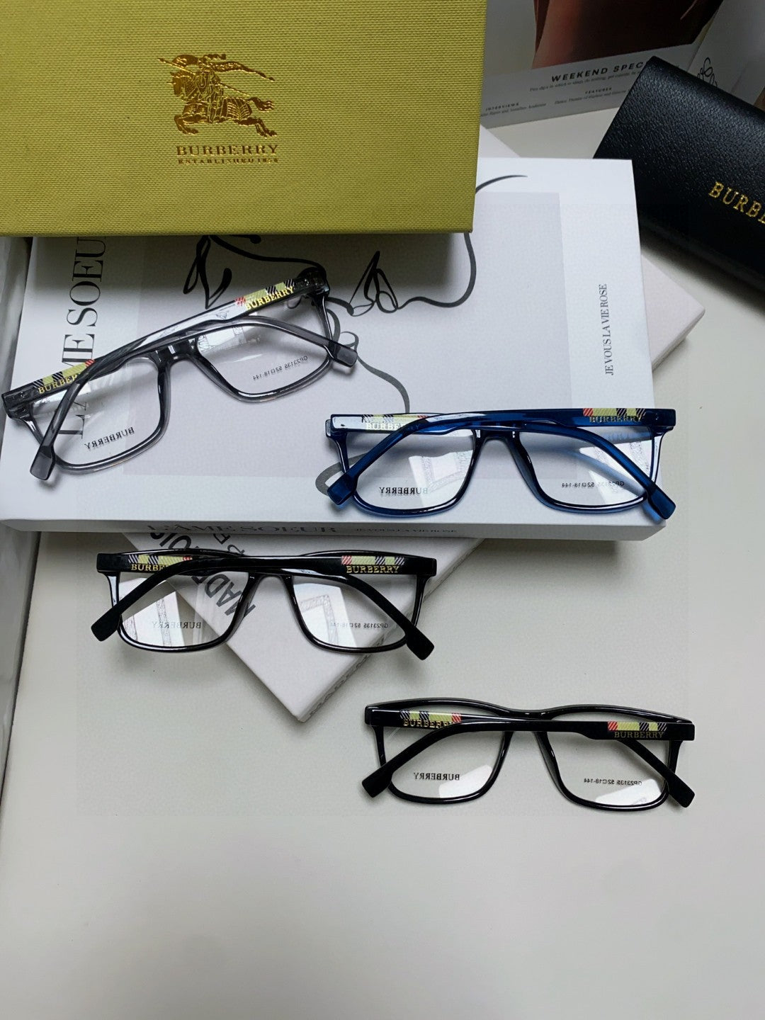 Burberry Fashion Blue Lens Sunglasses for Men - detail image 8