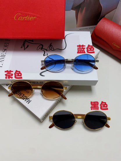 Cartier CT0464S Round Black Lens Sunglasses for Men & Women - 399030 - detail image 11