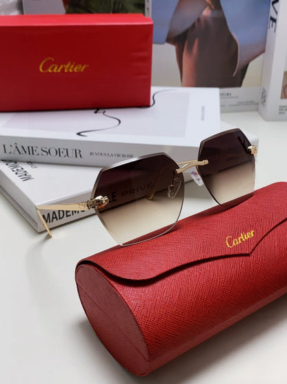 Cartier Photochromic Rimless Silver Lens Sunglasses for Men & Women - 399042 - detail image 6
