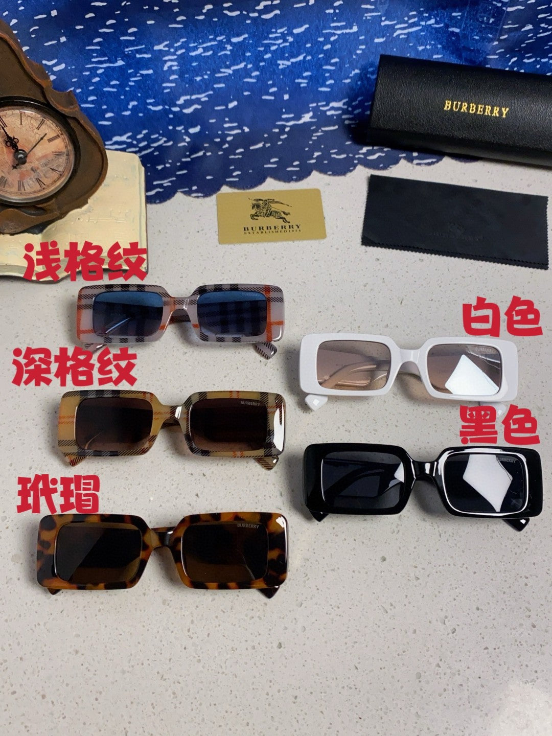 Burberry Square Brown Lens Sunglasses for Men & Women - detail image 12