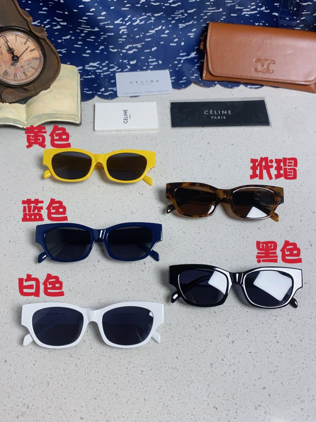 Celine Fashion Blue Lens Sunglasses for Men & Women - 358286 - detail image 12