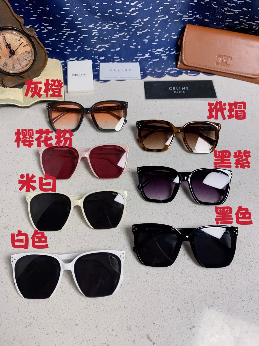 Celine Square Brown Lens Sunglasses for Men & Women - 934645 - detail image 12