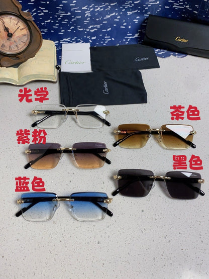 Cartier Fashion Silver Lens Sunglasses for Men & Women - 382800 - detail image 11