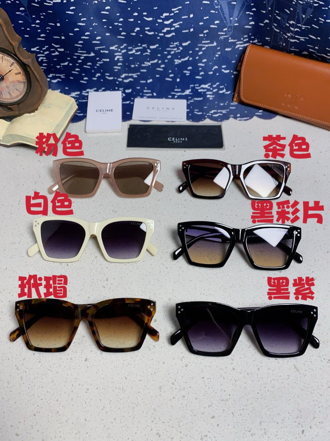 Celine Square Brown Lens Sunglasses for Men & Women - 431936 - detail image 12