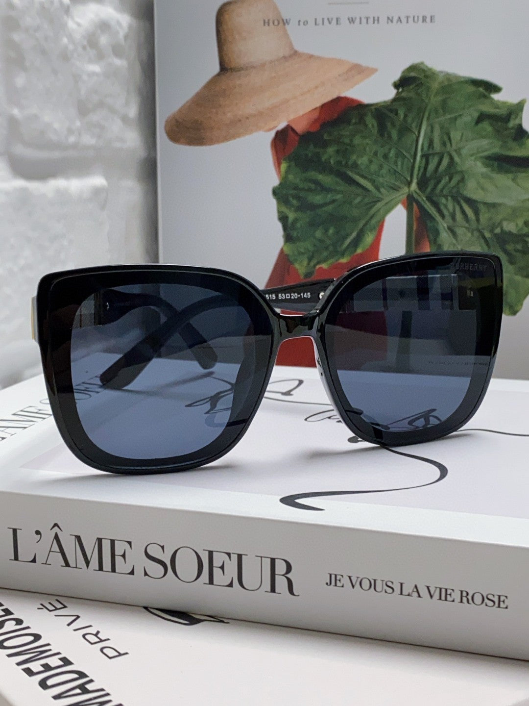 Burberry Oversized Black Lens Sunglasses for Men & Women - 449599